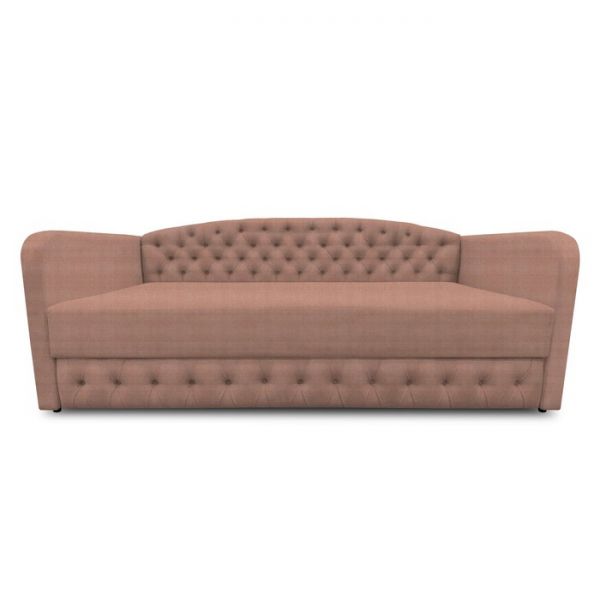 Диван-кровать с каретной стяжкой «Гарвард 2», велюр, цвет shaggy wine