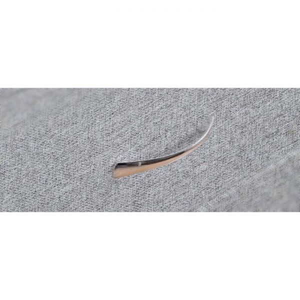 Комод «Алеро», 4 ящика, 848 ? 527 ? 887 мм, рогожка, стекло, цвет серый