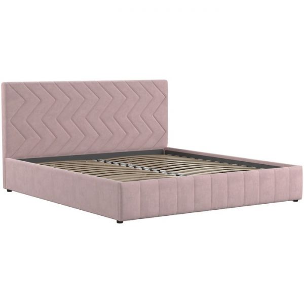 Кровать Милана, 1800х2000, ортопедическое осн+ПМ, Вивальди 27/Пастельный коралловый