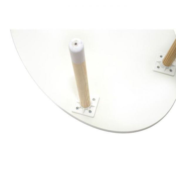 Детский стол Stumpa овал белый