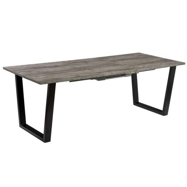 Стол АТЛАНТ-12 1300/1800*800х750 Сосна Пасадена/Опора АТЛАНТ-Черный матовый