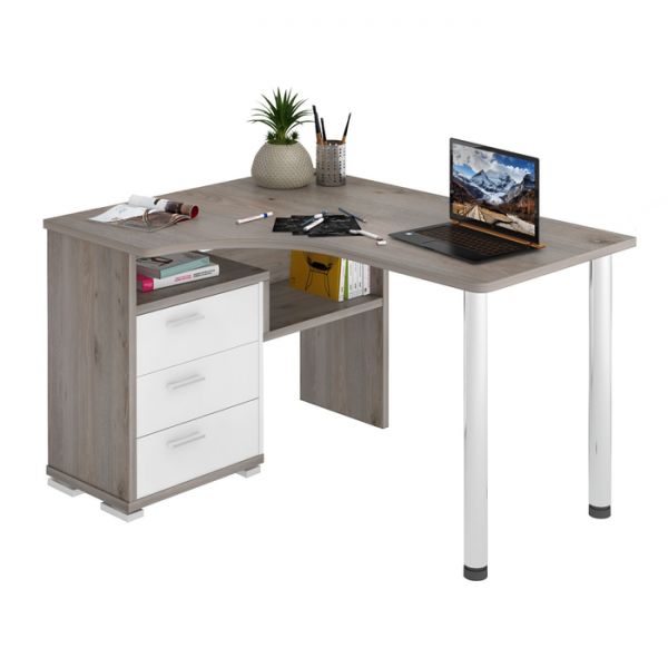 Стол СР-132С, угол левый, 1300 ? 1010 ? 750 мм, цвет венге