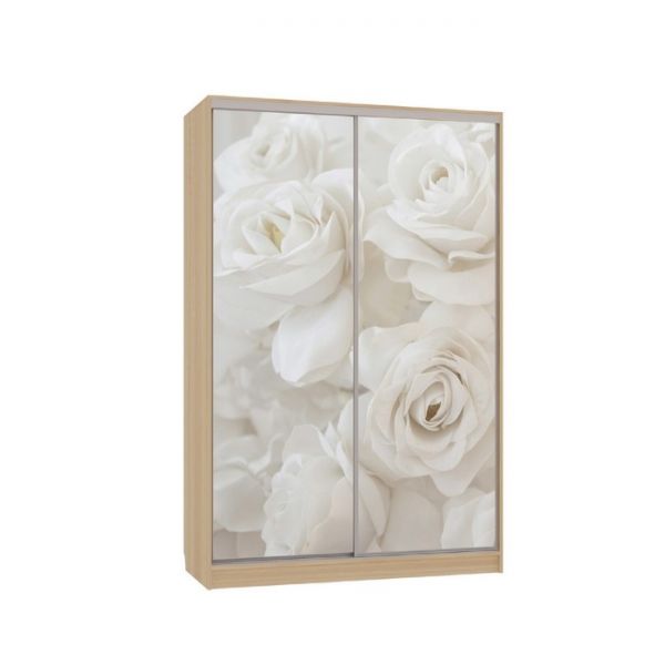 Шкаф-купе "Гранд 7-600 розы", 1500x600x2300, Дуб сонома