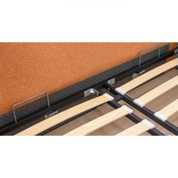 Кровать Миа 1600*2000, ортопед+ПМ, Тыквенный