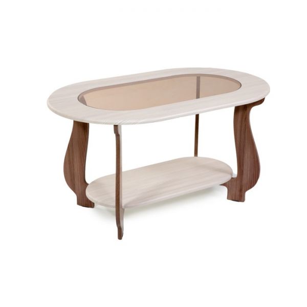 Стол журнальный СЖ21, 980х600х520, Шампань/Ясень шимо темный