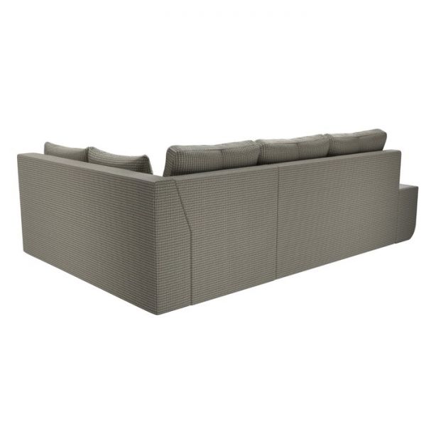 Угловой диван «Амадэус», правый угол, рогожка, цвет бежевый