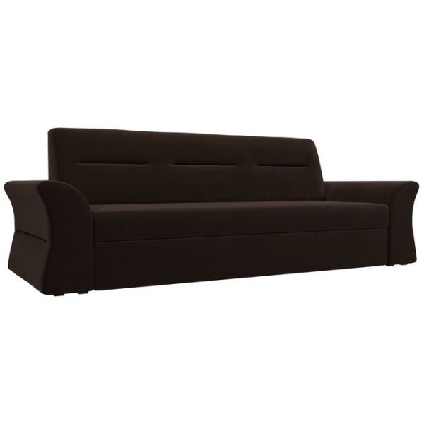 Прямой диван «Клайд», механизм дельфин, микровельвет, цвет бежевый