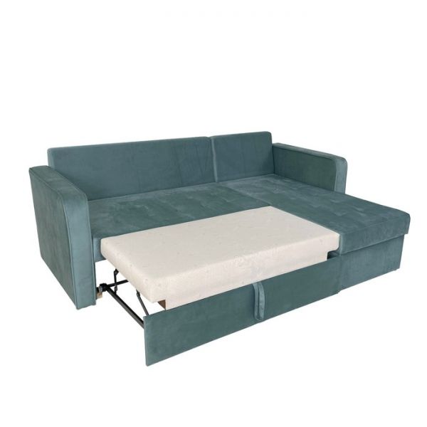 Угловой диван «Фаворит», механизм дельфин, цвет бинго бежевый