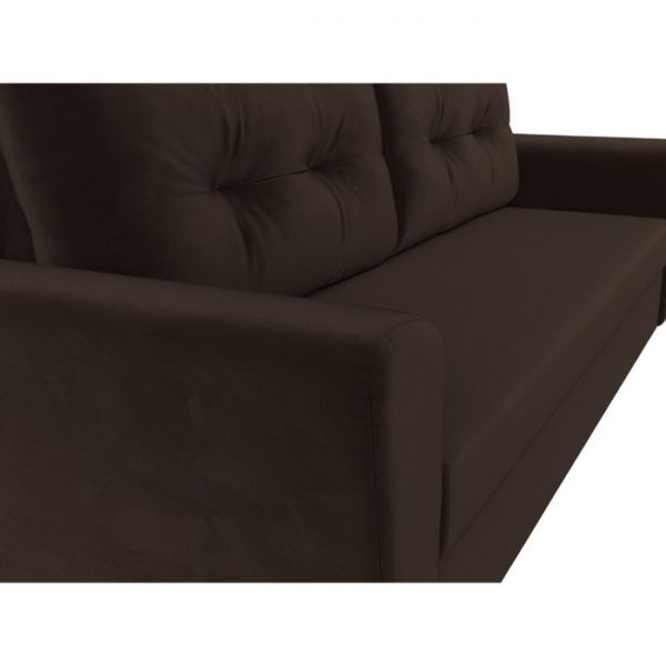 Диван прямой «Амстердам лайт», еврокнижка, микровельвет, цвет бежевый