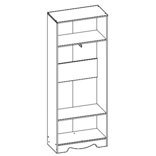 Шкаф двухдверный для одежды Латте 2 2134x876x456 Бодега cветлый / Орех Донской