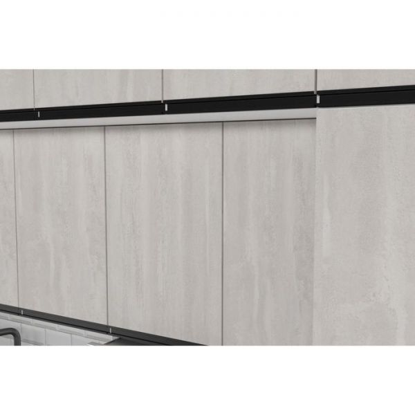 Кухонный гарнитур Сюита люкс 3000х600 Бетон светлый/Белый