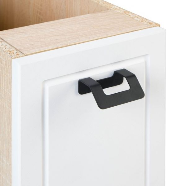 Бутылочница Квадро 200х526х826 Дуб сонома/Нубук Милк