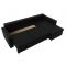 Угловой диван «Белфаст», механизм пантограф (тик-так), экокожа, цвет чёрный