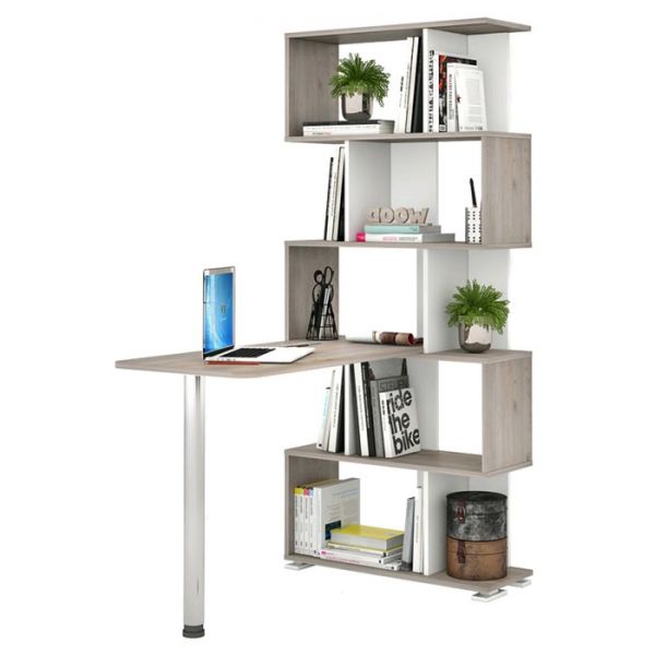 Стол-стеллаж «СЛ 5СТ», 750 ? 1099 ? 1731 мм, цвет карамель / венге / карамель