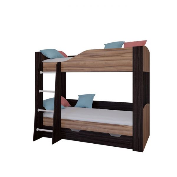 Детская двухъярусная кровать «Астра 2», цвет венге / орех