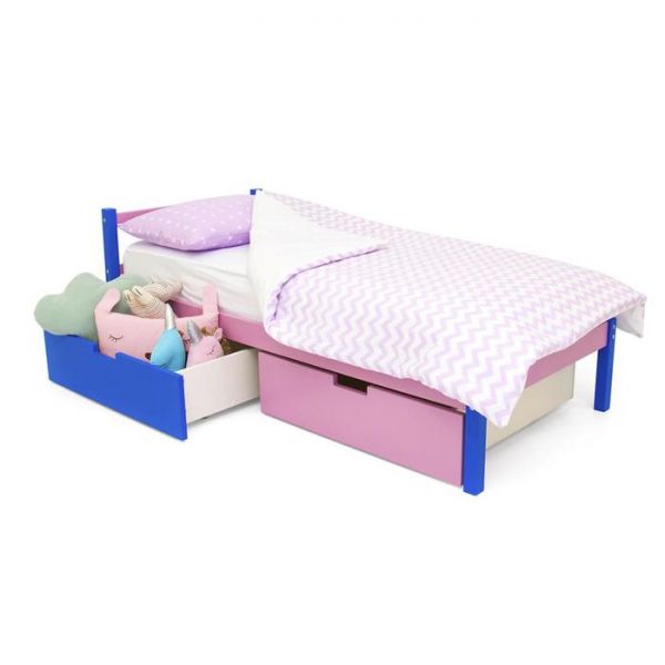 Детская кровать "Svogen classic синий-лаванда"