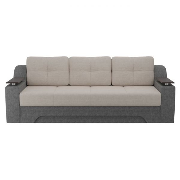 Диван прямой «Сенатор», механизм еврокнижка, экокожа, цвет бежевый