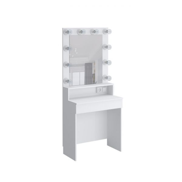 Стол туалетный с подсветкой «Париж», 750 ? 400 ? 1754 мм, цвет белый