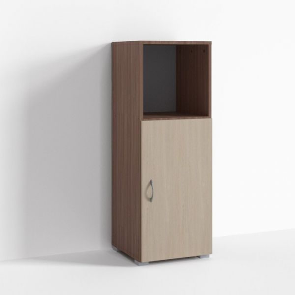 Тумба высокая Г-Т-1-2, 400х400х1110 мм, ясень шимо темн, ясень шимо светлый