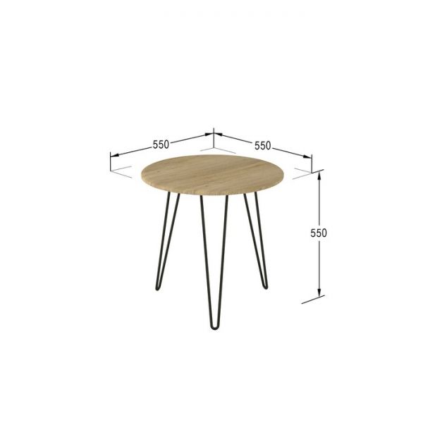 Стол журнальный «РИД 530», 550 ? 550 ? 550 мм, цвет дуб американский