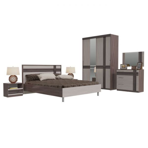 Тумба прикроватная ПРЕЗЕНТ Бодега темный/светлый МДФ бодега темный