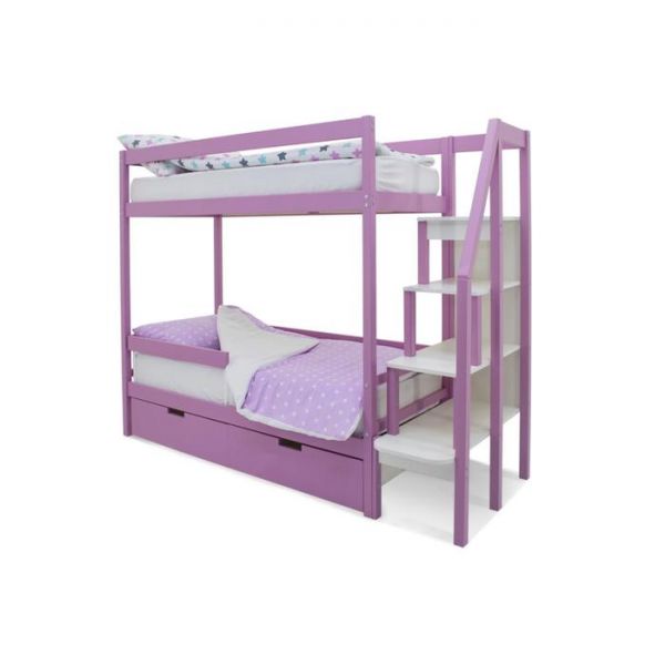 Детская двухъярусная кровать Бельмарко Svogen лаванда