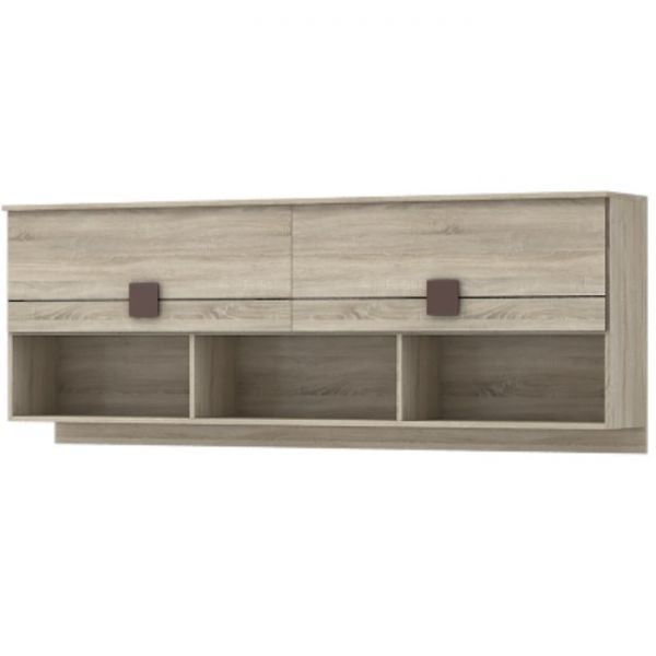 Шкаф навесной «Диско», 2042 ? 336 ? 763 мм, цвет дуб сонома / шоколад