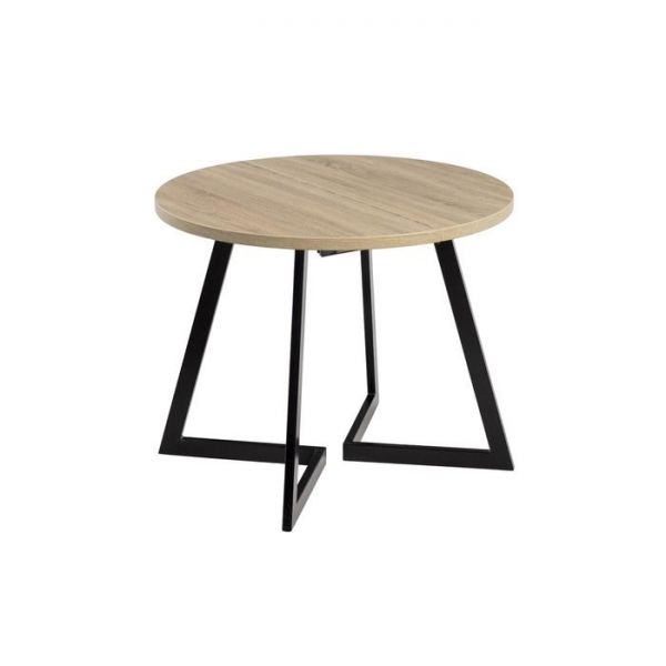 Стол РИМ D-1050/1500 Дуб Бардолино серый/Опора РИМ Гаспар-К, черный матовый