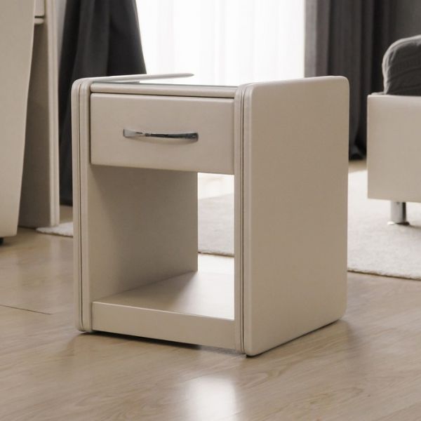 Тумба «Алеро», узкая, 1 ящик, 410 ? 430 ? 530 мм, цвет взбитые сливки