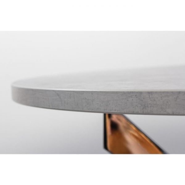 Стол ФИЕРО D-900  Бетон Чикаго светлый/Опора Крестовая, Золото