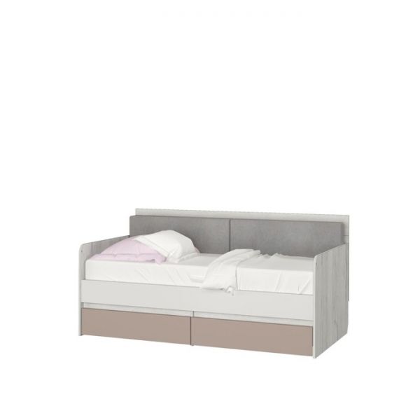 Кровать-тахта с подушками «Зефир № 800.4», 1600 ? 800 мм, цвет дуб эльза / мокко