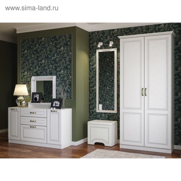 Комод Ливерпуль, 1400х414х783, Белый/Ясень ваниль