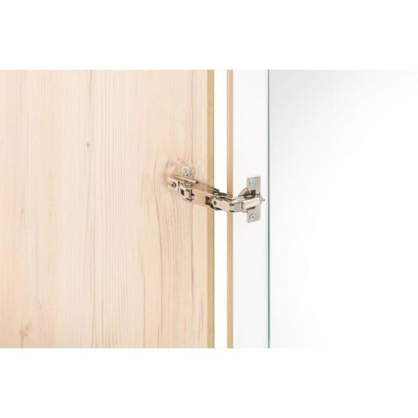 Шкаф для одежды Веста 13.130, 868х509х2300, Гаскон Пайн светлый/Белый шагрень