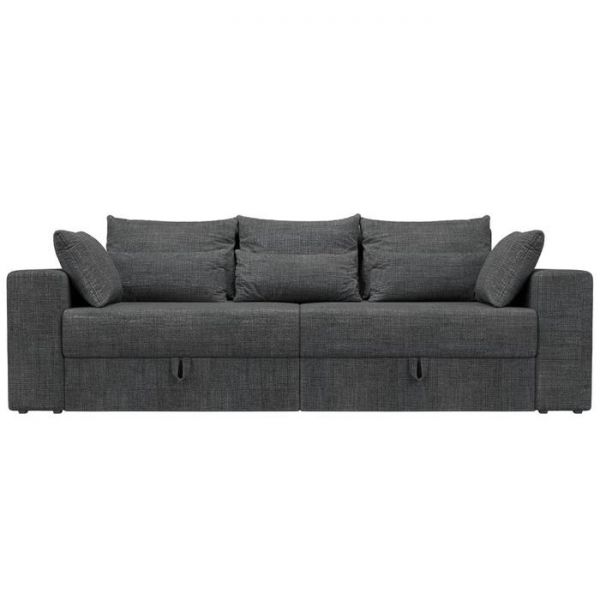 Диван прямой «Мэдисон», механизм еврокнижка, рогожка, цвет серый