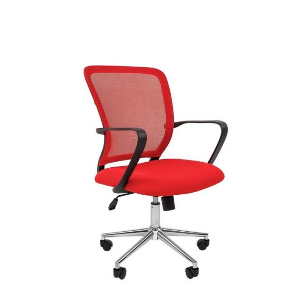 Офисное кресло "Chairman" 698 TW-69 красный хром