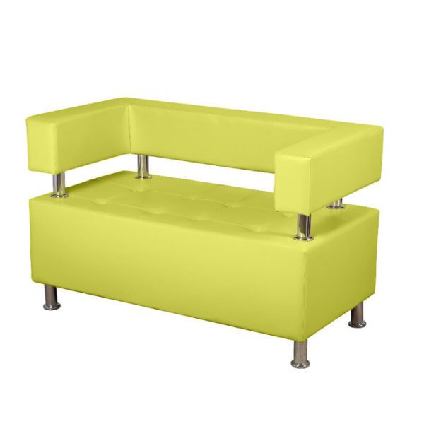 Диван 2-х местный "Борк", красный глянец