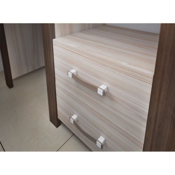 Тумба низкая, 600 ? 360 ? 520 мм, цвет нельсон / белый