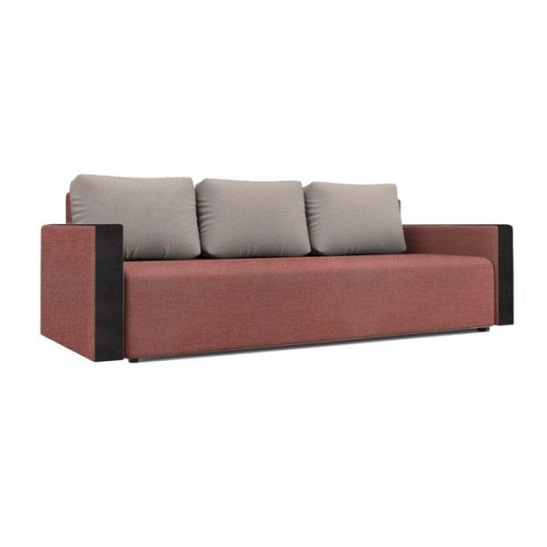 Диван «Алиса 4», рогожка, цвет savana бери/теос блек, 130 ? 185 см