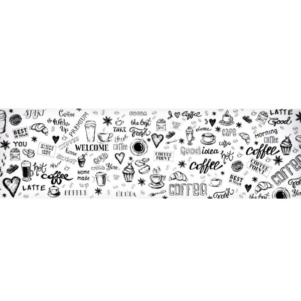 Кухонный фартук ПВХ, фотопечать "Утренний кофе" 600х3000
