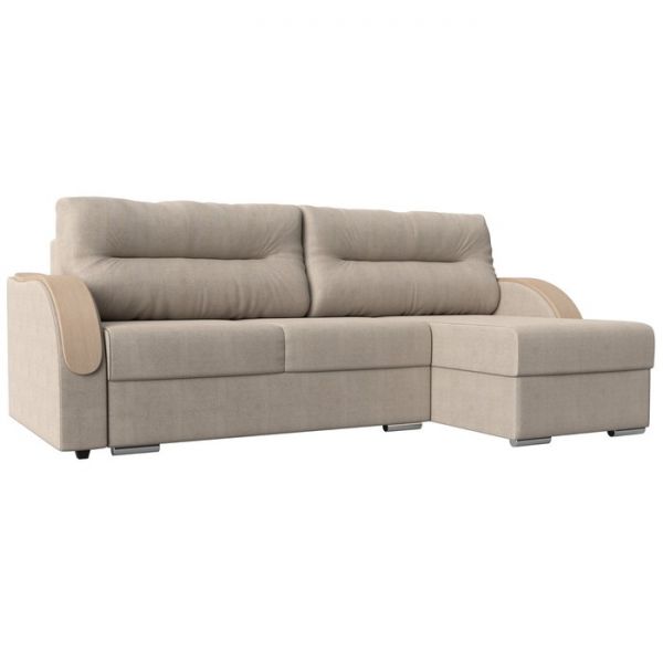 Угловой диван «Дарси», механизм еврокнижка, рогожка, цвет корфу 02