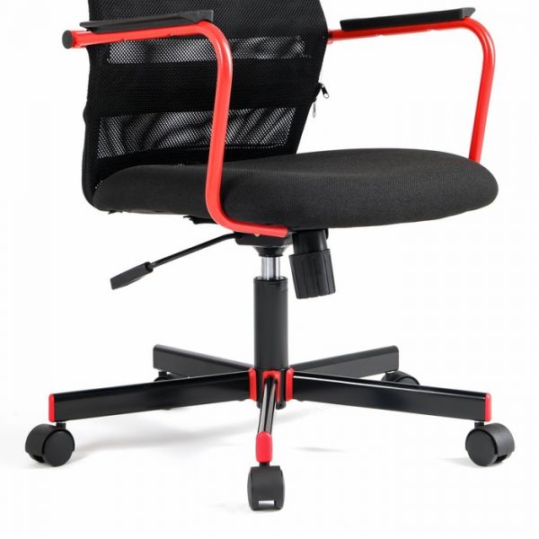 Кресло игровое Zombie ONE черный, TW-01 3C11 сетка/ткань, с подголовником, крестовина металл