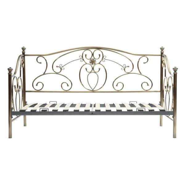 Кровать  JANE 90х200 см, Античная медь