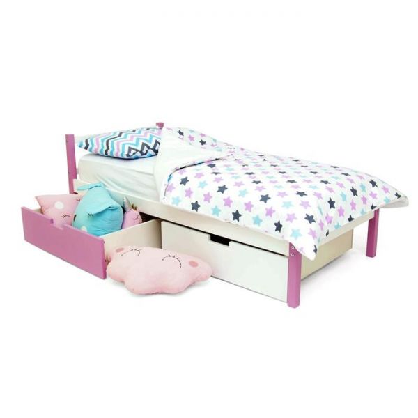 Детская кровать "Svogen classic лаванда-белый"