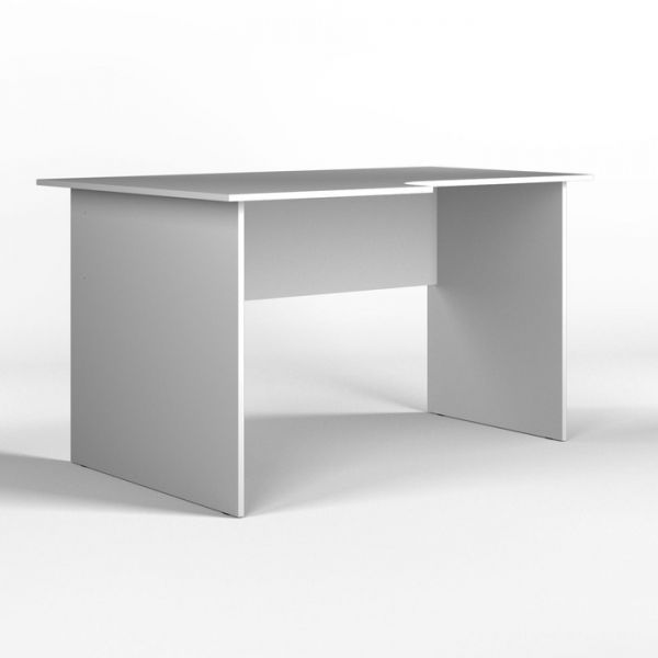 Стол компьютерный угловой левый 1360*900*750  Белый
