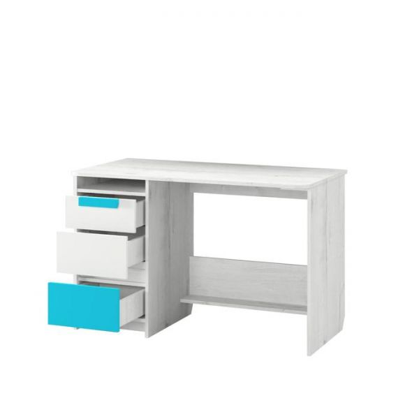 Стол письменный «Бриз №17.2», 1200 ? 602 ? 767 мм, цвет дуб эльза / бирюза / белый