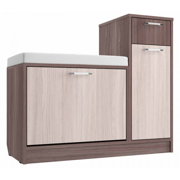 Обувница Об-2 800х900х400 Ясень Шимо Светлый/Ясень Шимо Темный