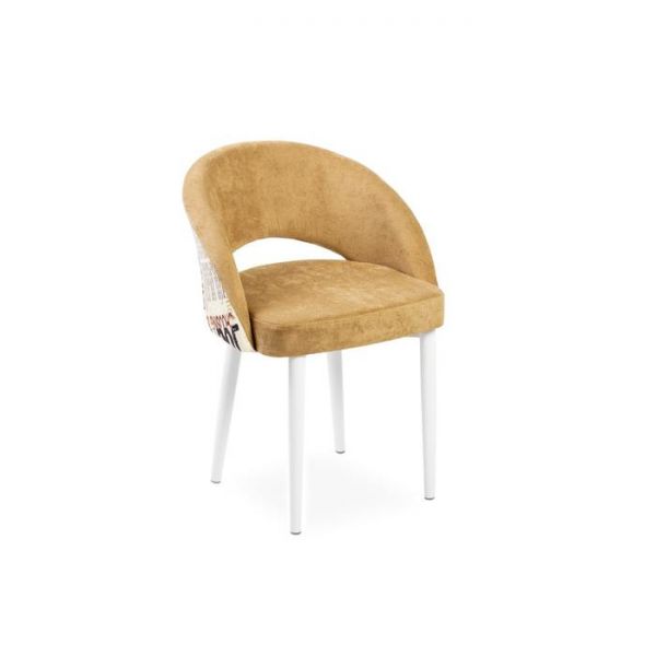 Стул Мирелла Шарли 04 карамель/ Стандарт металл  Белый