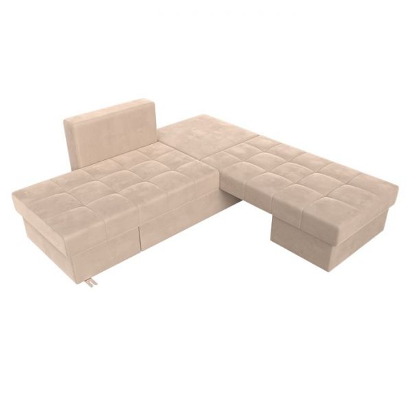 Диван трансформер «Сплит», механизм еврокнижка, рогожка, цвет серый