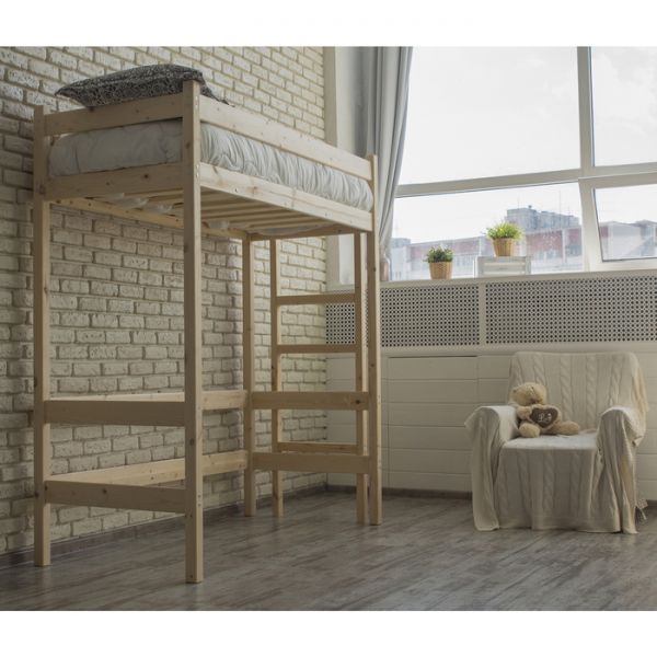 Кровать-чердак «Л1», 70 ? 160 см, цвет сосна