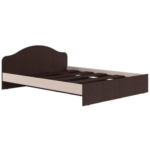 Кровать Кр-2 1600х2000, Дуб выбеленный/Венге